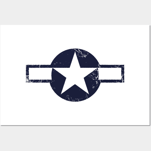 USAF WW2 Warbird Roundel Wall Art by Wykd_Life